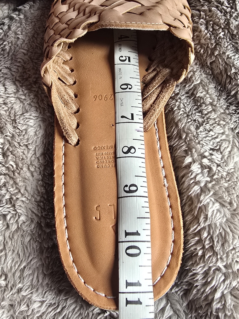 Woven Leather Slip-On Mules in Nude - Unbranded - Picture 5 of 5